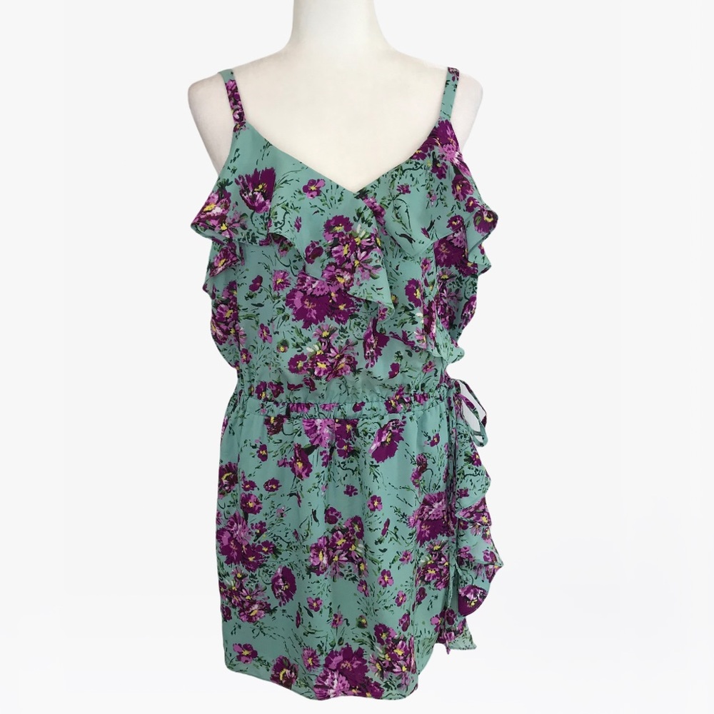 Sugarlips Ruffle Floral Print Women’s Mini Dress - M/L - Picture 16 of 16